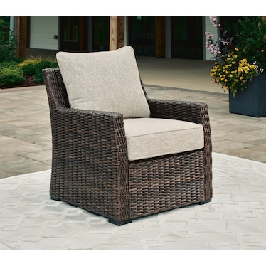 BROOK RANCH OUTDOOR LOUNGE CHAIR WITH CUSHION