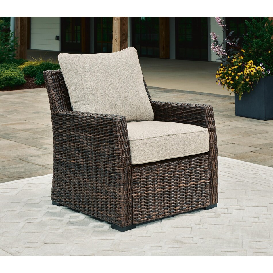 brook ranch brown chair   