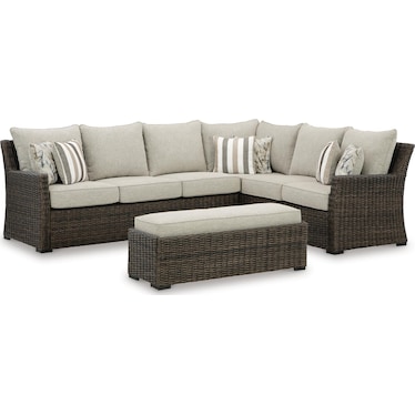 BROOK RANCH OUTDOOR SOFA SECTIONAL SET