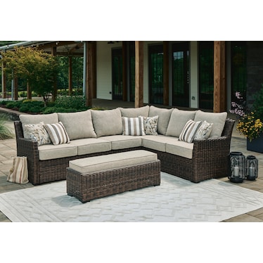 BROOK RANCH OUTDOOR SOFA SECTIONAL SET