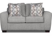 brooke gray loveseat   