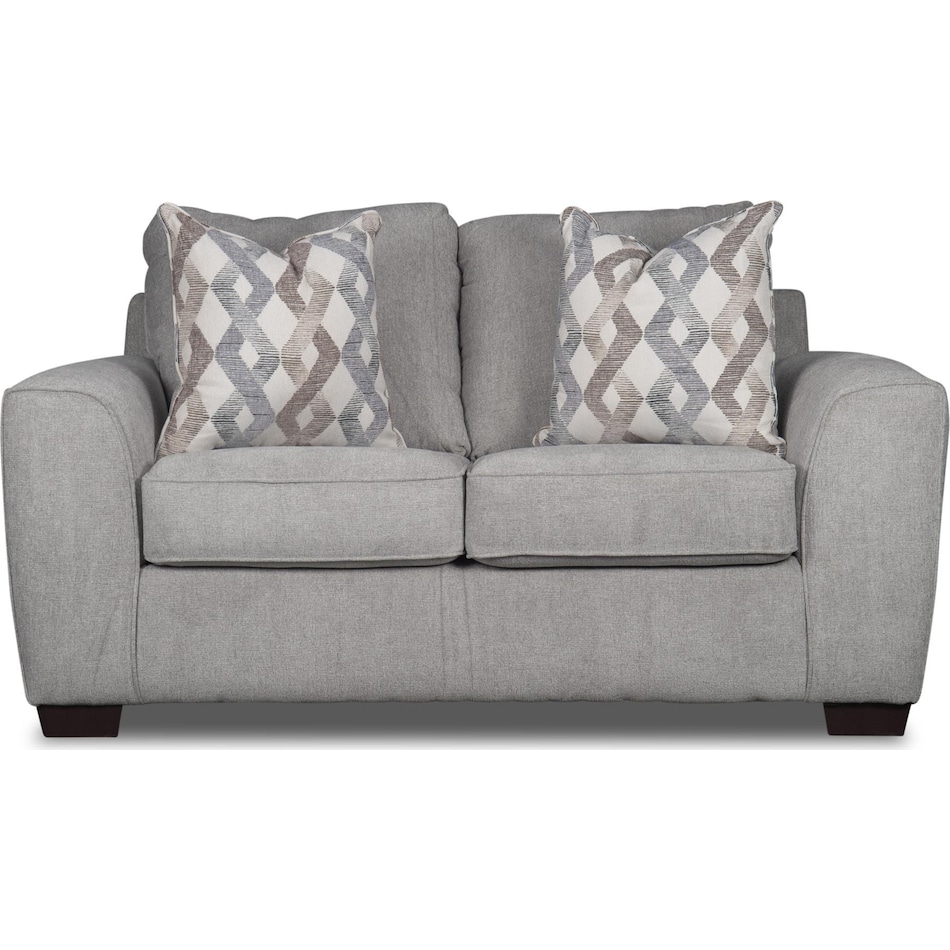 brooke gray loveseat   