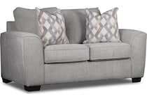 brooke gray loveseat   