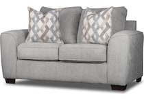 brooke gray loveseat   