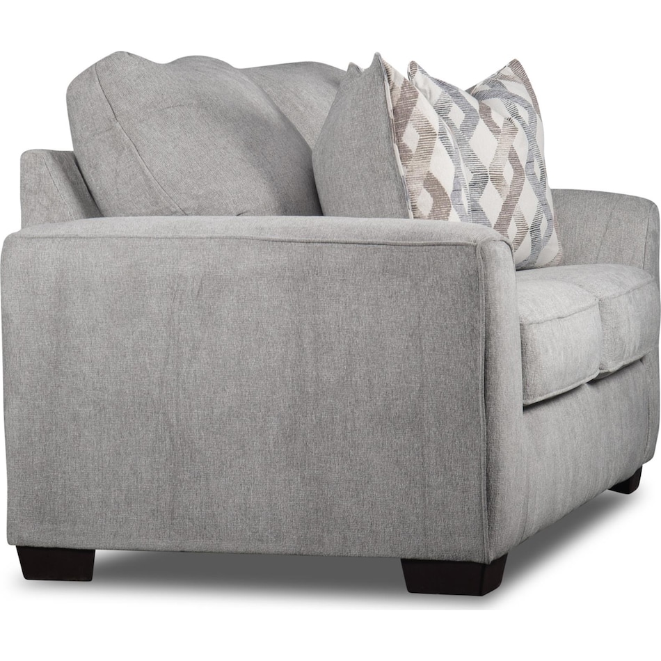 brooke gray loveseat   