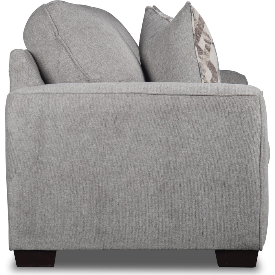 brooke gray loveseat   