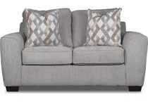 brooke grey loveseat   