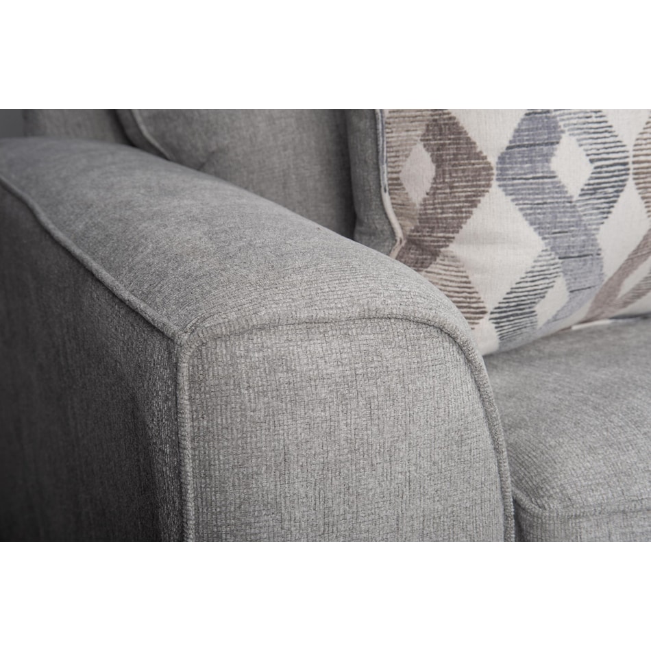 brooke grey loveseat   