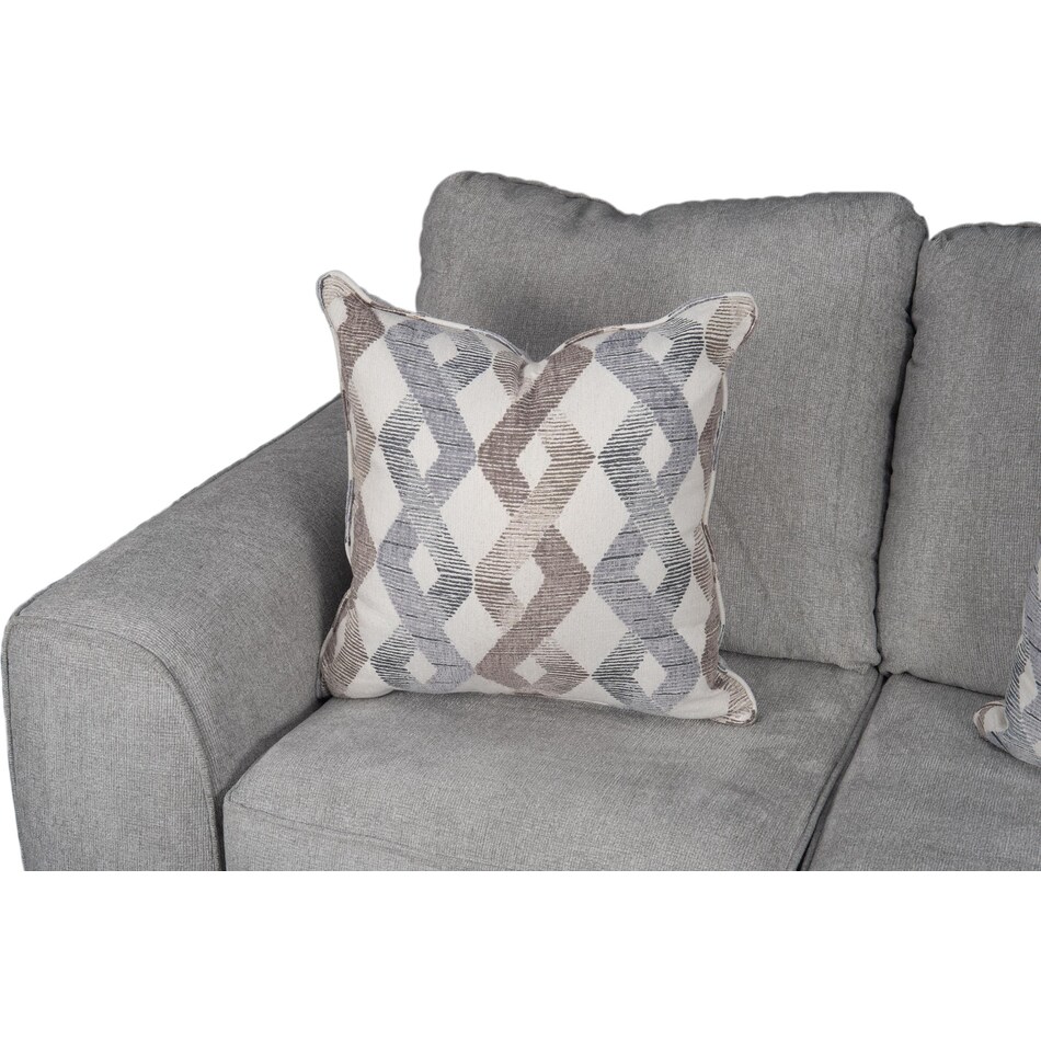 brooke grey loveseat   