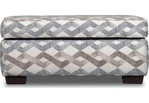 brooke multicolor ottoman   