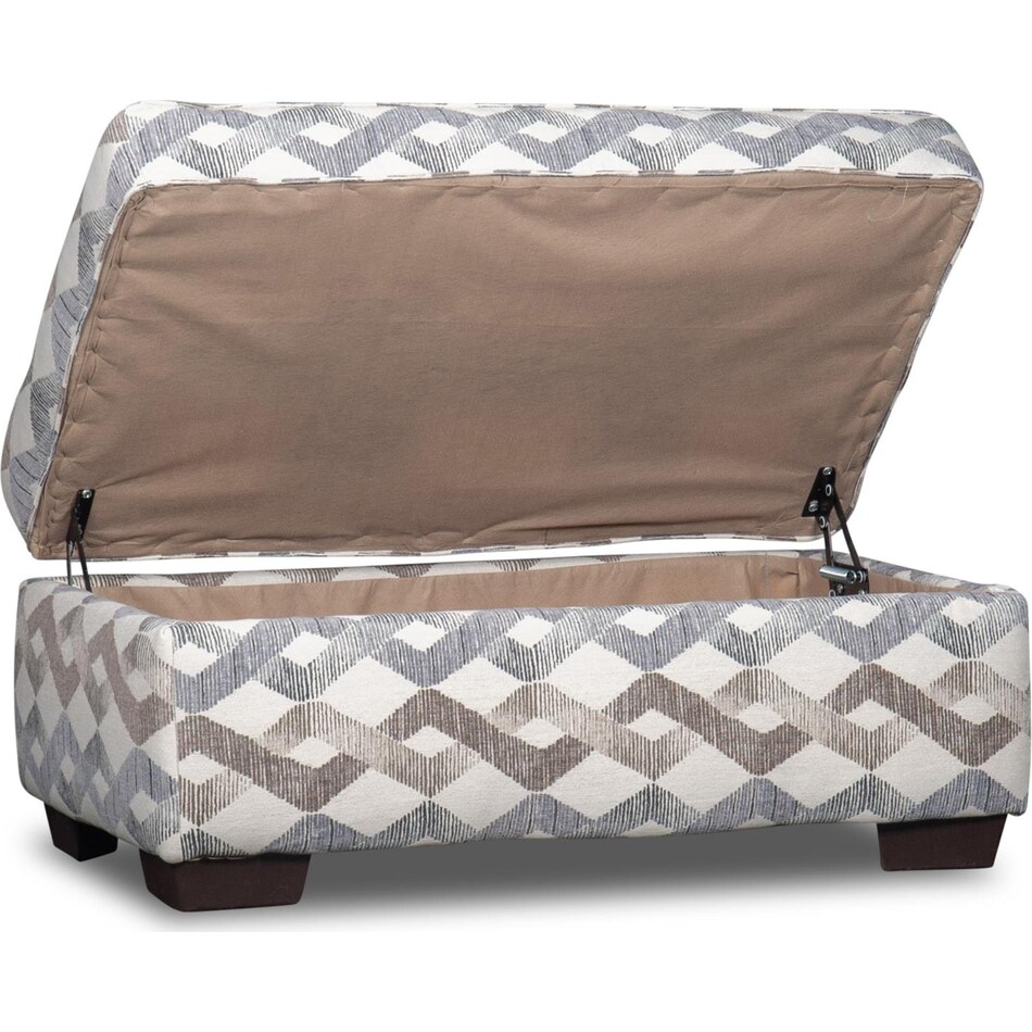 brooke multicolor ottoman   