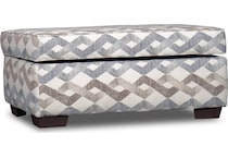 brooke multicolor ottoman   