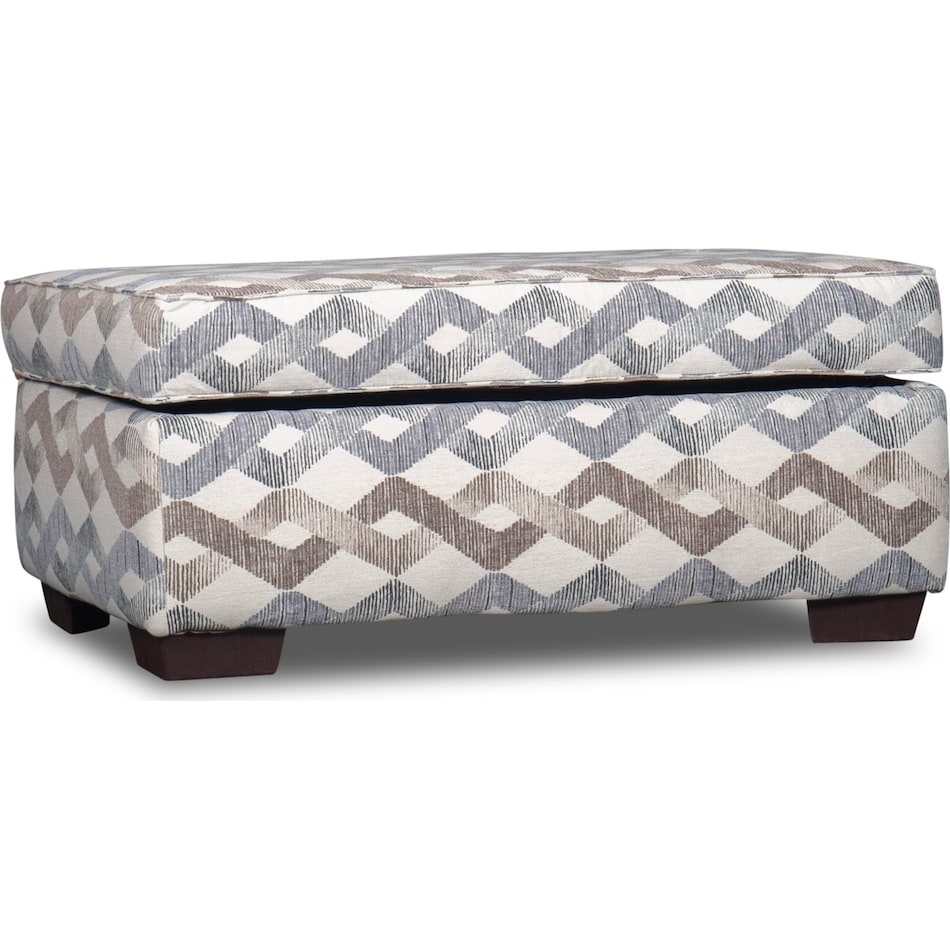 brooke multicolor ottoman   