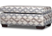 brooke multicolor ottoman   