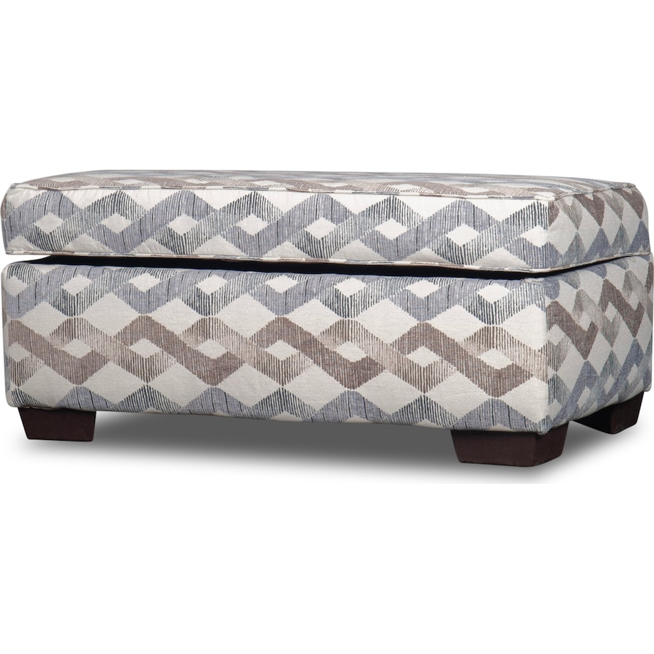 brooke multicolor ottoman   