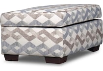brooke multicolor ottoman   