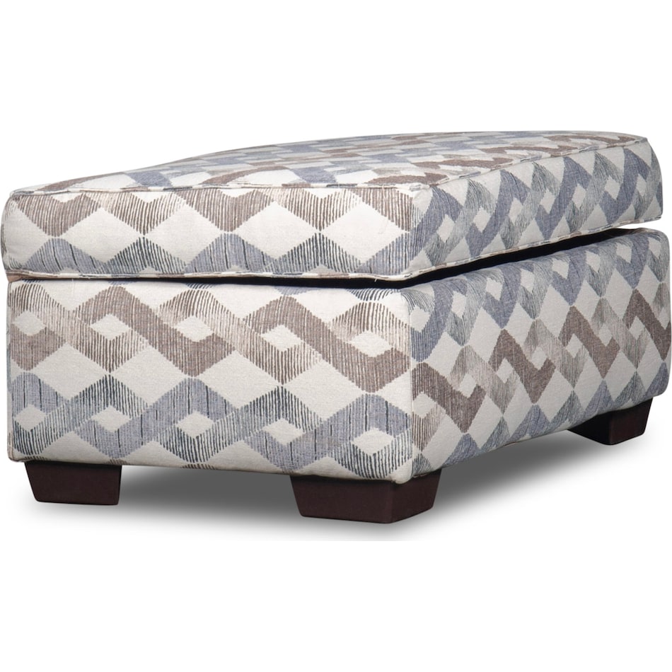 brooke multicolor ottoman   