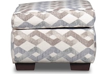 brooke multicolor ottoman   