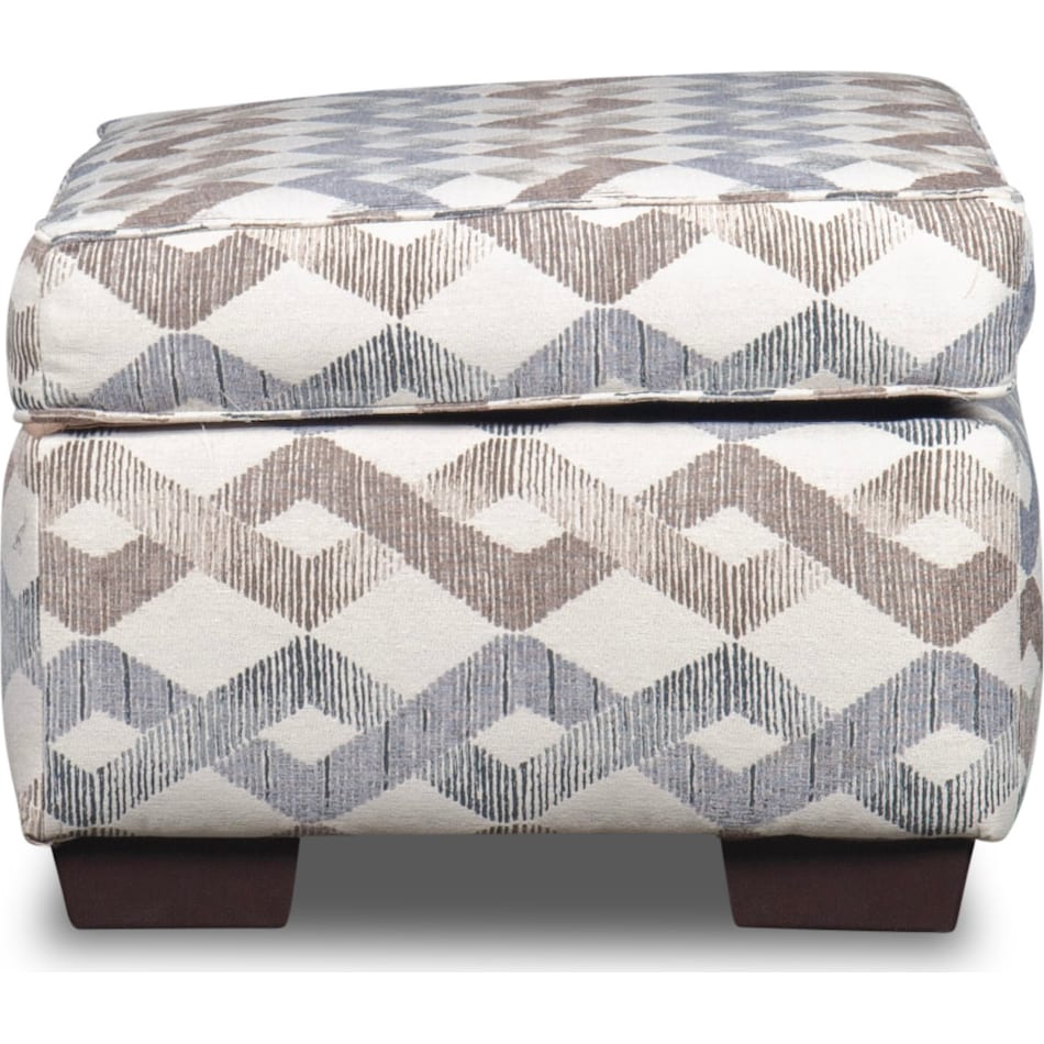 brooke multicolor ottoman   