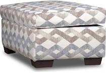 brooke multicolor ottoman   