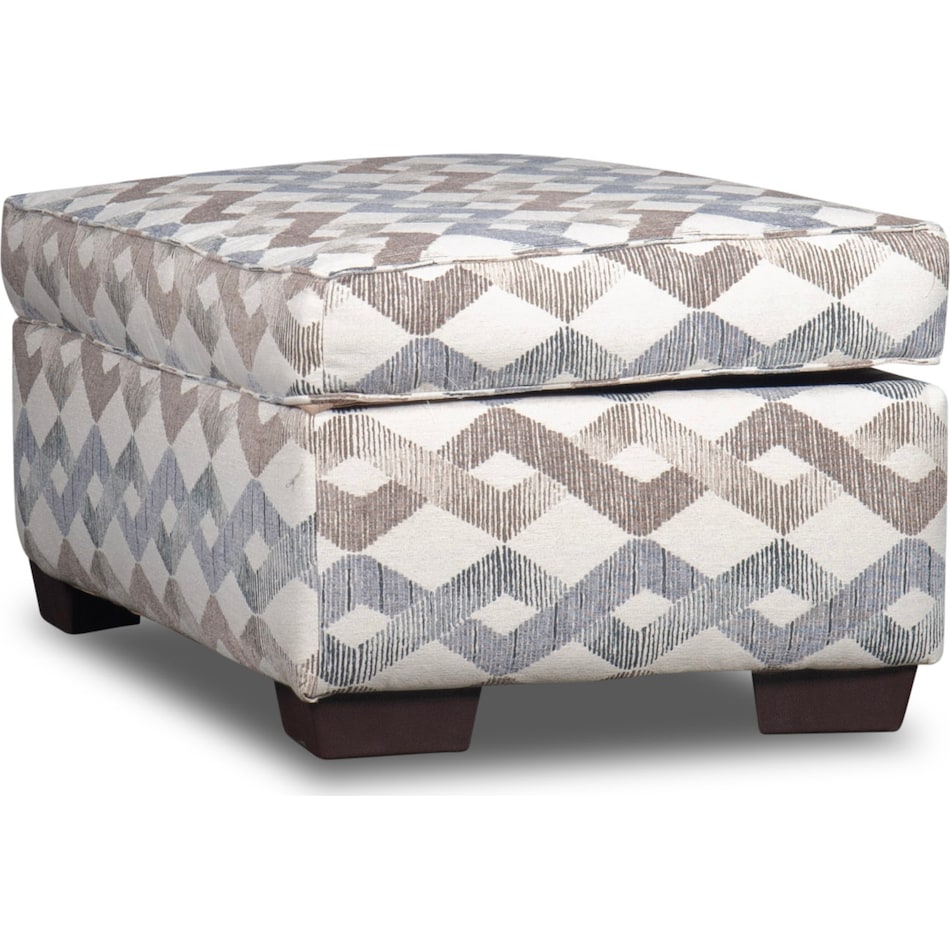 brooke multicolor ottoman   