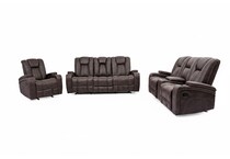 brooklynn brown reclining sofa   