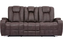brooklynn brown reclining sofa   