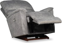 brooks grey power recliner   