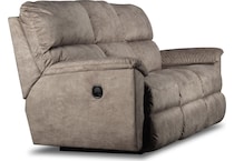 brooks soft mushroom reclining sofa   
