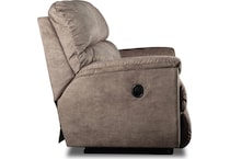 brooks soft mushroom reclining sofa   