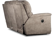 brooks soft mushroom reclining sofa   