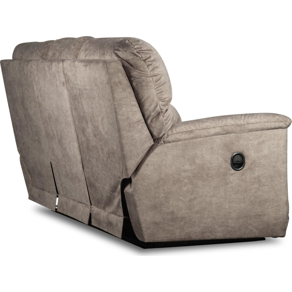 brooks soft mushroom reclining sofa   