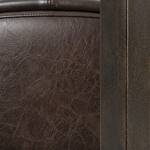 brown faux leather swatch  