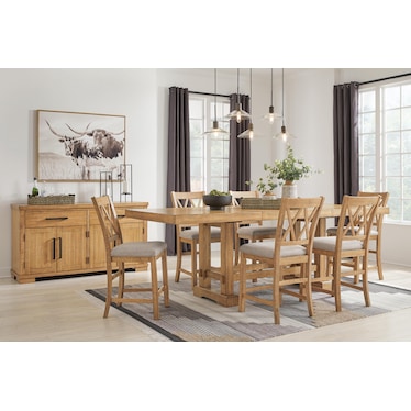 HAVONPLANE 7-PC COUNTER HEIGHT DINING SET