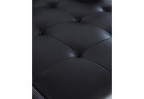 bryceview onyx leather chaise   