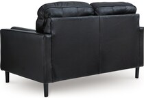 bryceview onyx leather loveseat   