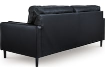bryceview onyx leather sofa   