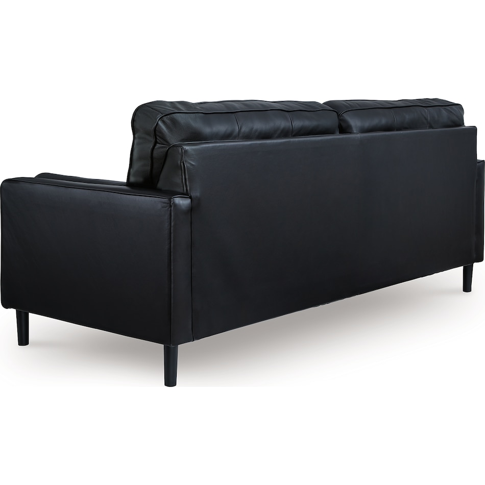 bryceview onyx leather sofa   