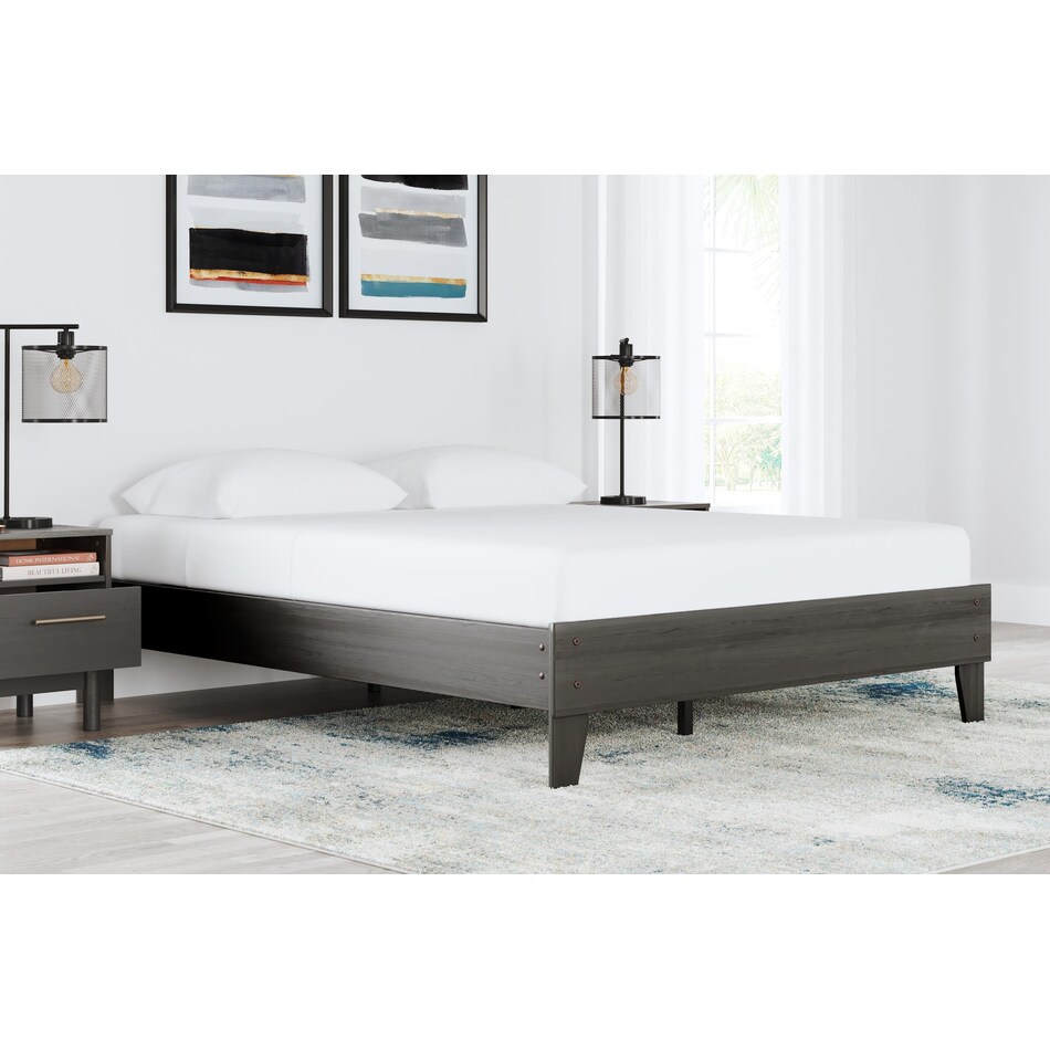 brymont dark gray queen rails   