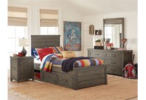 bungalow aged barnwood dresser   