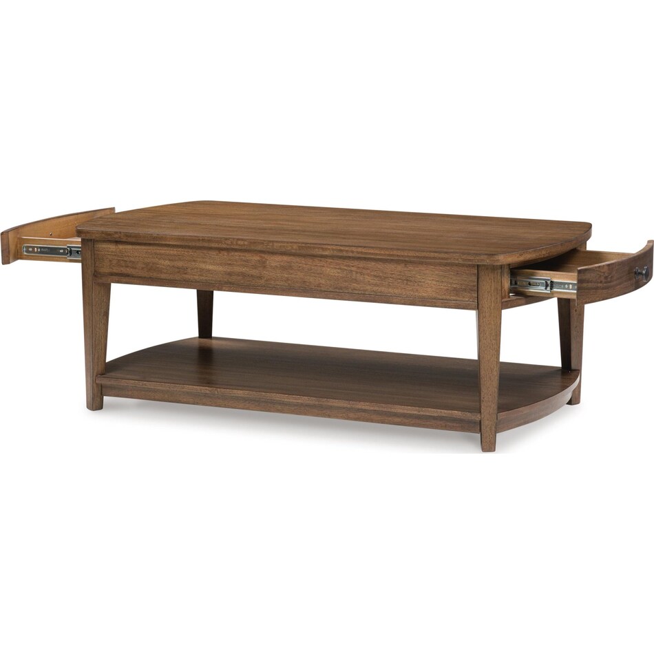burkbyer brown cocktail table   