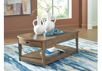 burkbyer brown cocktail table   