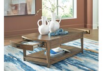 burkbyer brown cocktail table   
