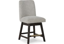burkhaus beige dark brown side chair   