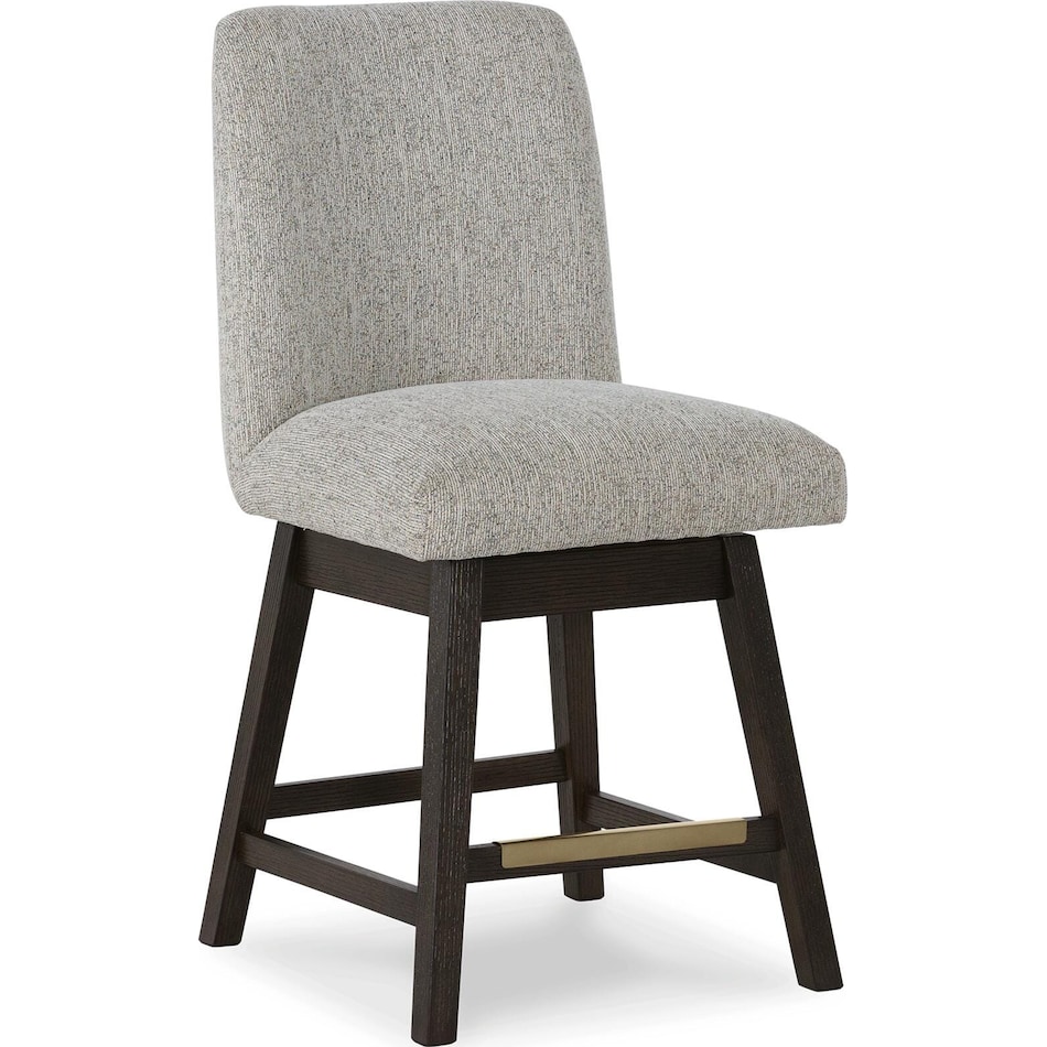 burkhaus beige dark brown side chair   