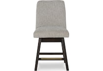 burkhaus beige dark brown side chair   