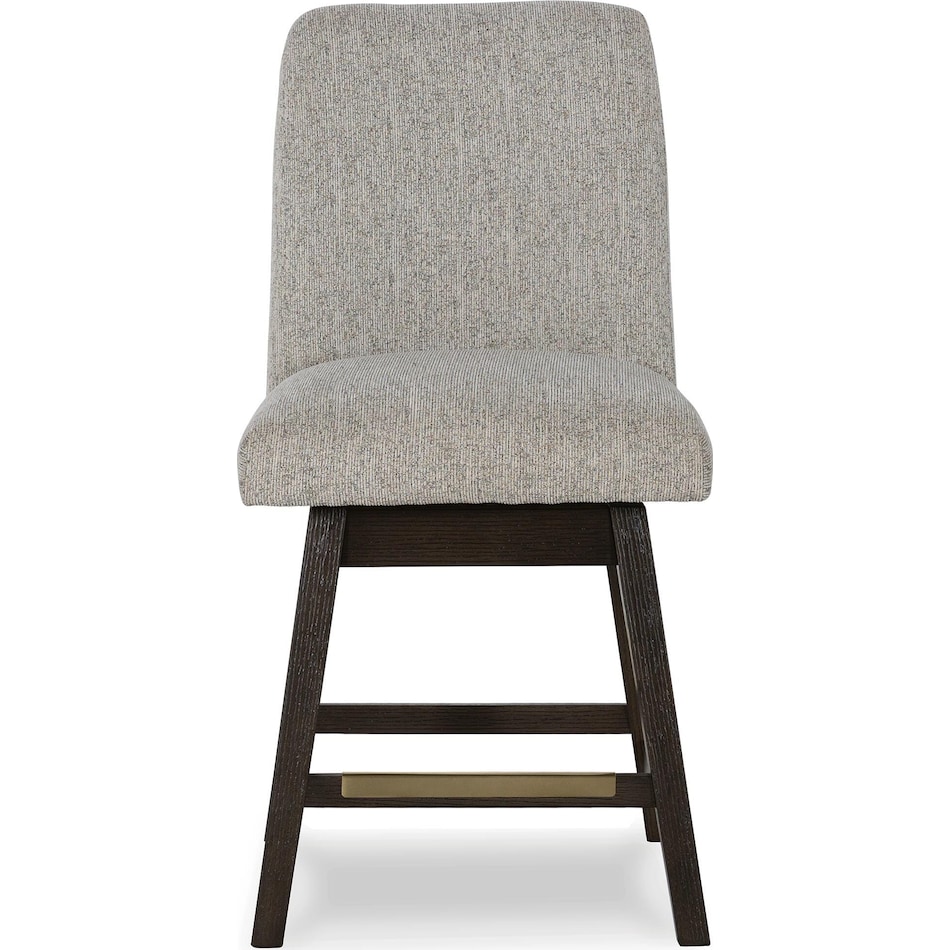burkhaus beige dark brown side chair   