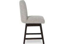 burkhaus beige dark brown side chair   