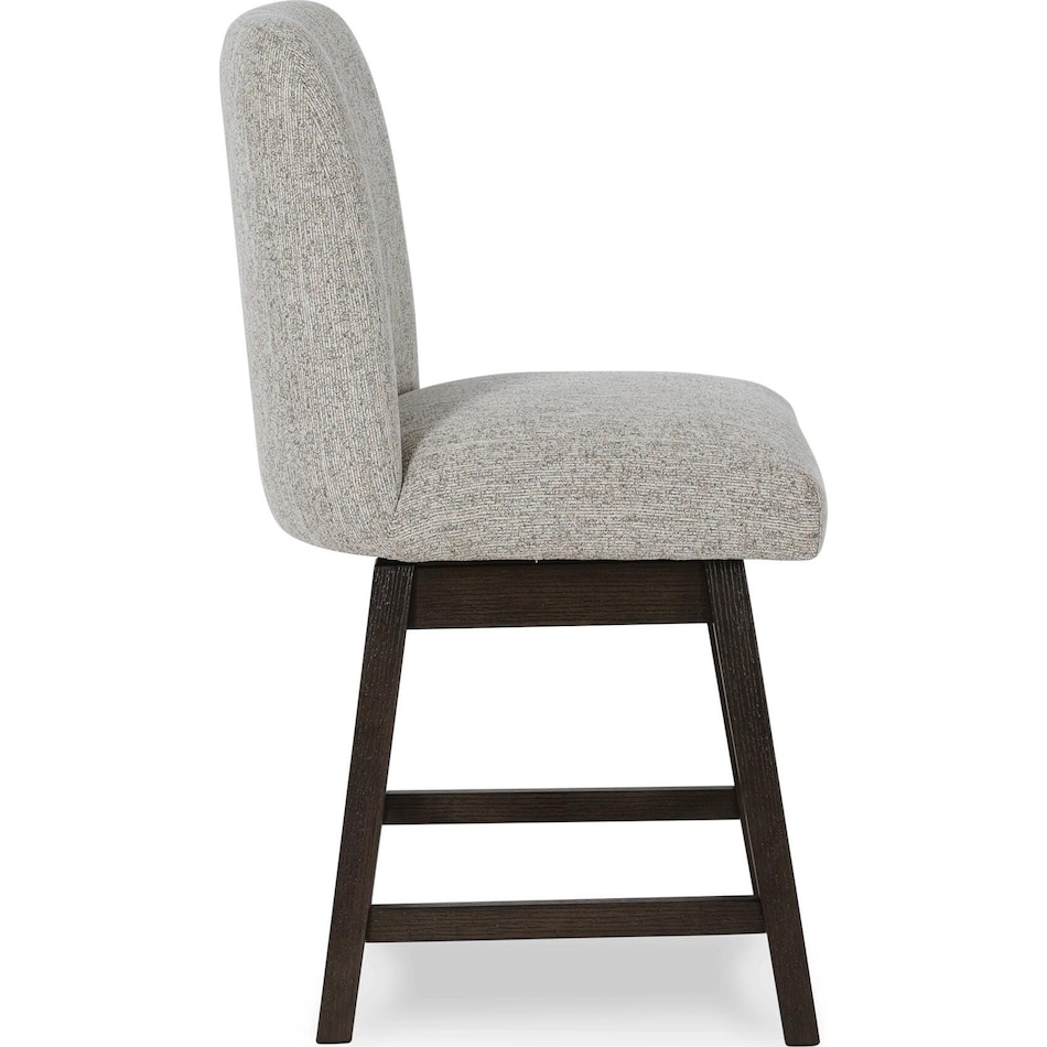 burkhaus beige dark brown side chair   