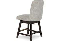 burkhaus beige dark brown side chair   